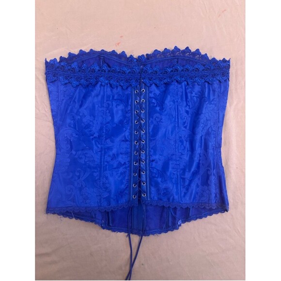 Frederick's of Hollywood Corset Size M Blue - Picture 7 of 8